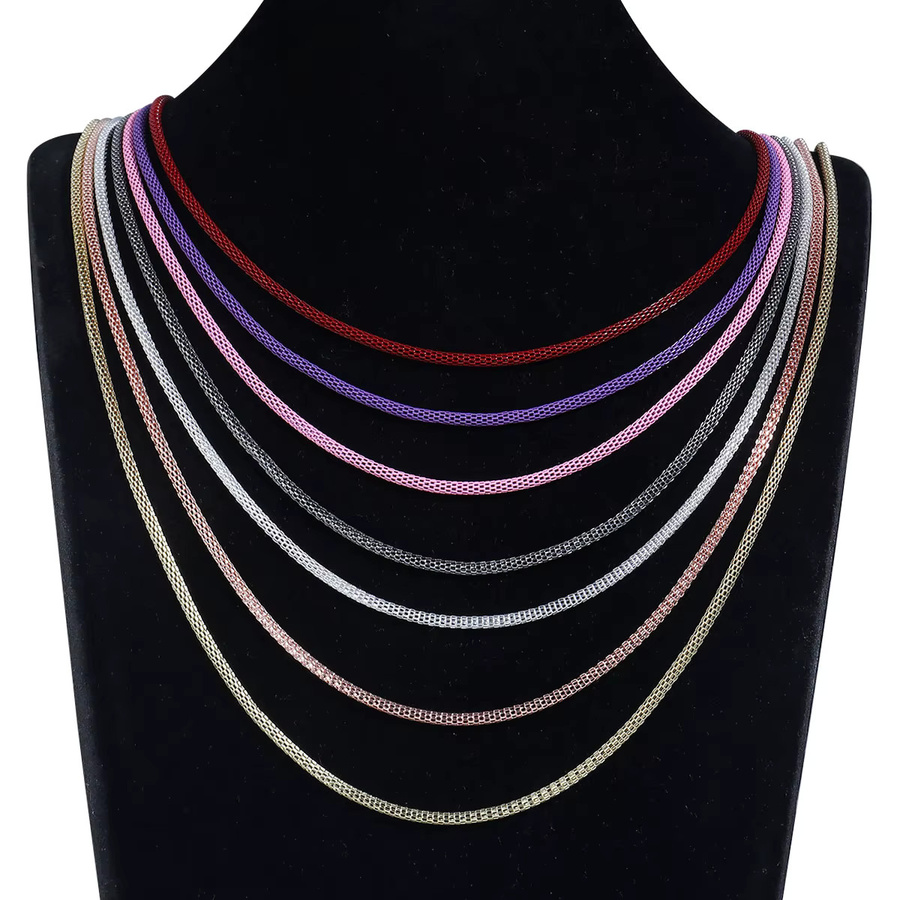 louleur Gliederkette Metall, bunt, 3,2 mm, 1,2 m, Unisex - Bild 4