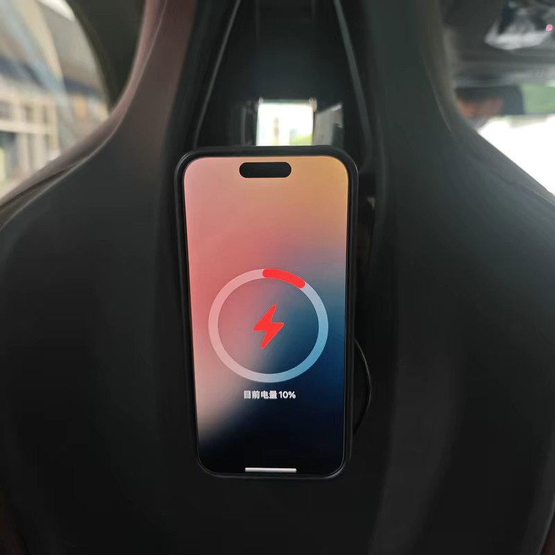 AOSRRUN Magnetische Smartphone-Halterung mit 15W Drahtlosem Ladegerät für BMW 5 7 Serie I5 I7 IX X5 X6 X7, Schwarz - Bild 3