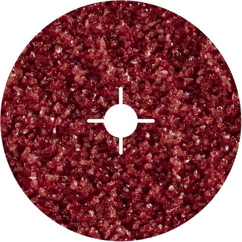 Wolfcraft Fiberschleifscheiben für Metall, Durchmesser: 125 mm, 5 Stück, rot - Bild 1