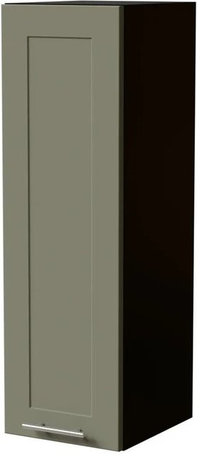 Feldmann-Wohnen Hängeschrank Oslo Küchenschrank Schwarz und Reed Green Matt mit Soft-Close-Türen, B/T/H: 30 x 32,5 x 96 cm - Bild 1