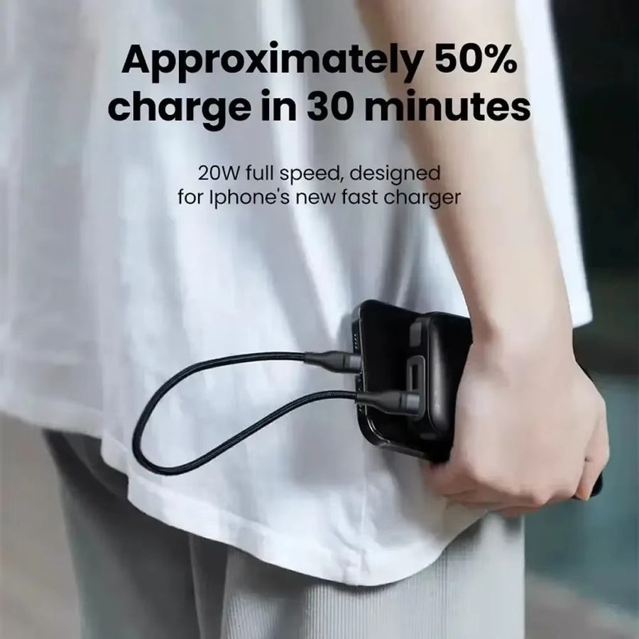 USB-C auf USB-C Schnelllade-Datenkabel 66 W in Grün, 0,25 m Länge - Bild 2