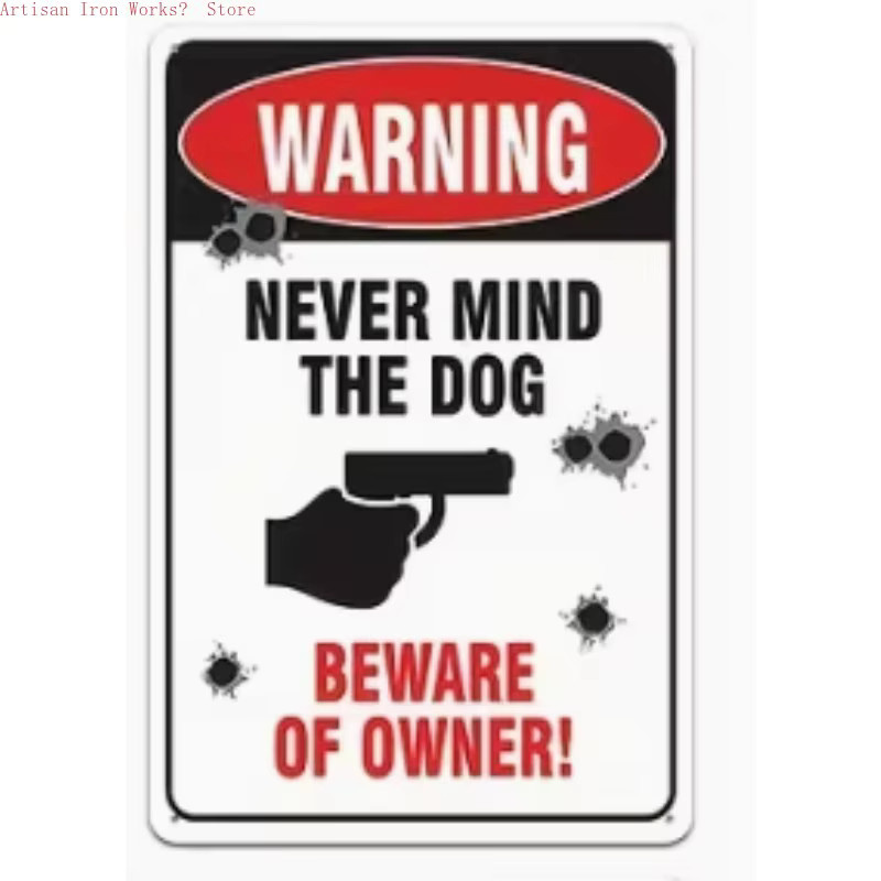 Potdemiel Humorvolles Warnschild aus Metall in Mehrfarbig, B/H: 30 x 20 cm - Bild 3