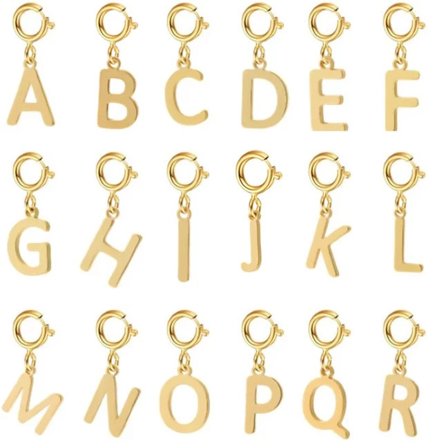 Initial Brief Schnalle Haken, Gold Farbe, Messing, Damen - Bild 1
