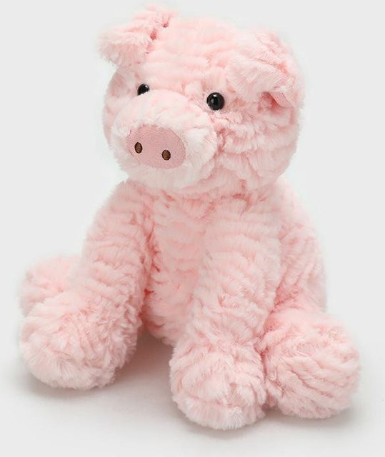 Kidsly Plüschtier Cartoon Schaf Fuchs Affe Katze Schwein Nilpferd Dinosaurier, Kissen, 23cm - Bild 1