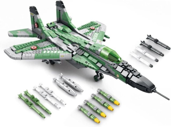 Reobrix Kampfjet Klemmbaustein Flugzeug 1387 Teile ab 14 Jahren