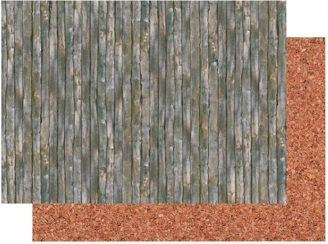 Marpa Jansen Fotokarton Holzbretter-Kork in Orange und Braun, 300 g/m², B: 50 cm, H: 70 cm - Bild 1