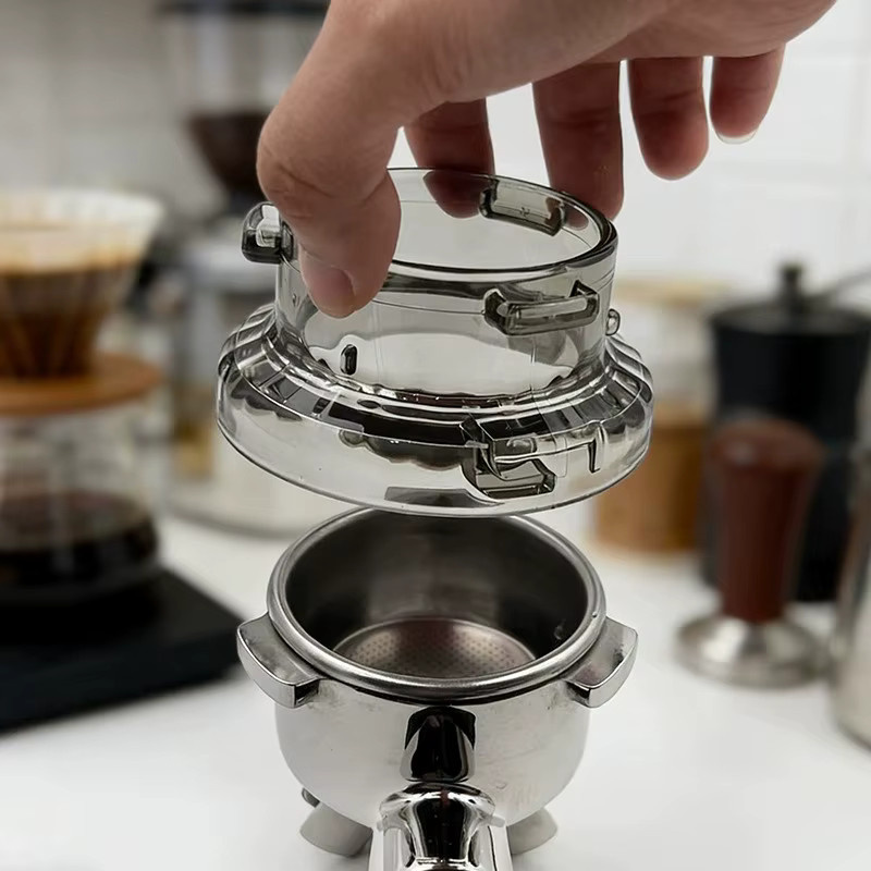Dalinwell Dosiertrichter für Siebträger, 54mm, transparent, kompatibel mit Breville 8-Serie Barista und Bambino Espressomaschinen - Bild 3