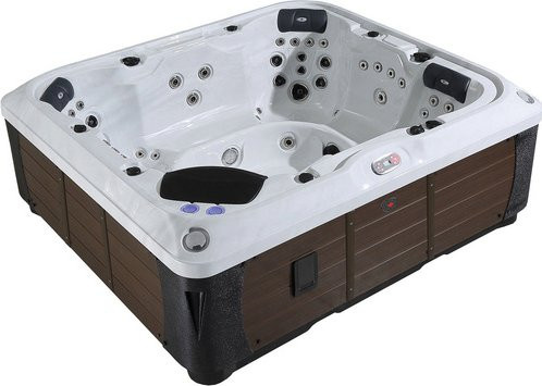Canadian Spa Whirlpool Alberta AI in Braun für 6 Personen mit Soundsystem und LED, B/T/H: 240 x 216 x 93 cm - Bild 1