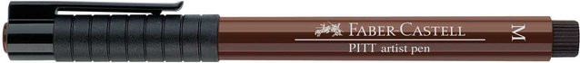 Faber Castell PITT artist pen medium Tintenroller in Sepia Dunkelbraun - Bild 1