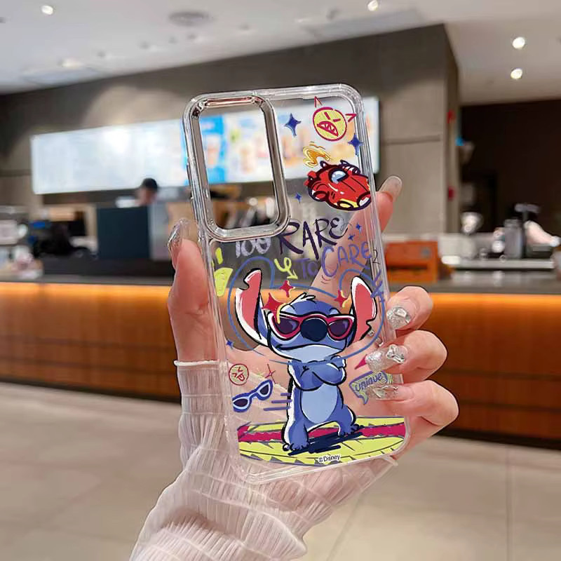 Transparente weiche Handyhülle mit Anime Stitch Love Design für Samsung Galaxy S26 S25 S24 S23 S22 S21 S20 Ultra Plus FE - Bild 1