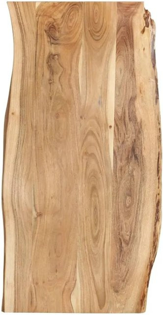 vidaXL Tischplatte aus Akazien-Massivholz, braun, B/T/H: 118 x 50-60 x 2,5 cm - Bild 1