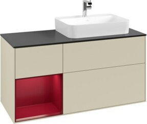 V&B Waschtischunterschrank Finion in Lackoptik, Breite: 120 cm, Tiefe: 50,1 cm, Höhe: 50,1 cm - Bild 1