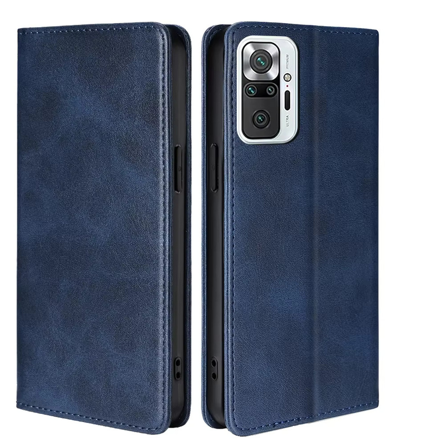 Retro Leder-Flipcase mit Magnetverschluss für Xiaomi Redmi Note 10 Pro Serie in Schwarz und Blau - Bild 7