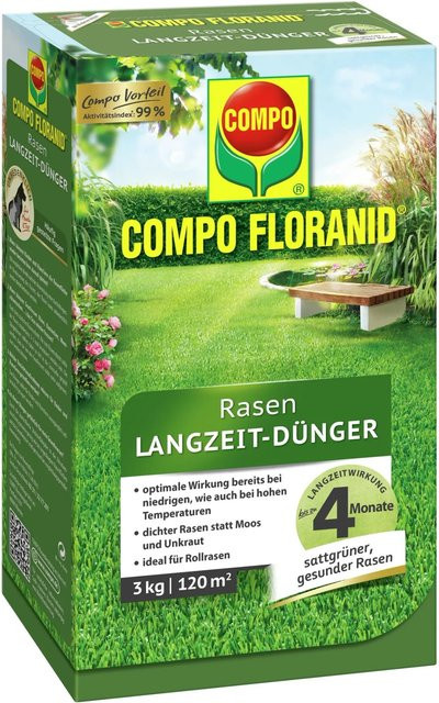 Compo Rasen-Langzeitdünger mit Slow-Release-Effekt, 3 kg - Bild 1