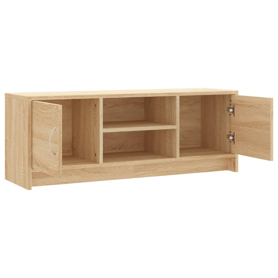 vidaXL TV-Schrank Sonoma-Eiche aus Holzwerkstoff, B/T/H: 102 x 30 x 37,5 cm - Bild 2