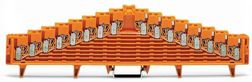 WAGO 727-128 Rangierklemme in Grau und Orange, 25 Stück - Bild 1