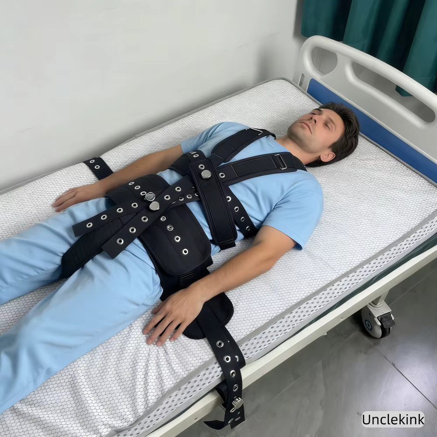 Unclekink Patientenpositionierungshilfen, magnetisches Sicherungsset mit Verriegelung, verstellbare Schulter-Taillen-Schrittgurte - Bild 2