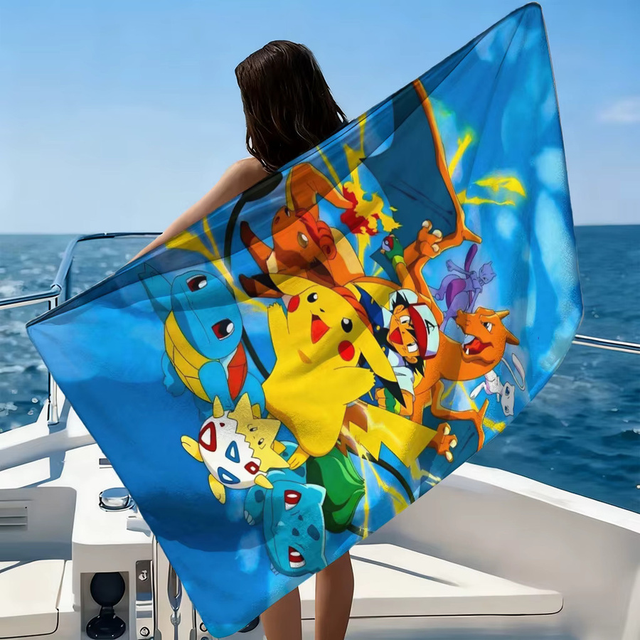 Potdemiel Pokémon Mikrofaser-Handtuch, schnelltrocknend, Multicolour - Bild 6