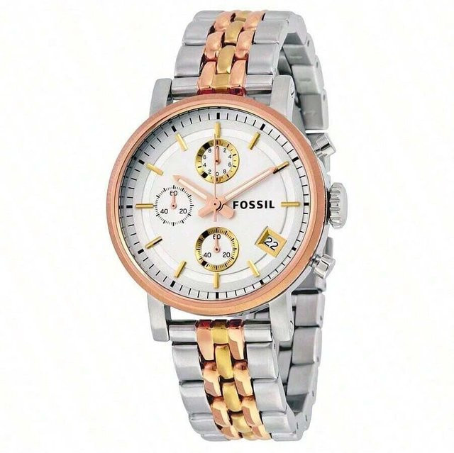 Fossil Armbanduhr Quarz, Edelstahl, Roségold, Damen - Bild 1