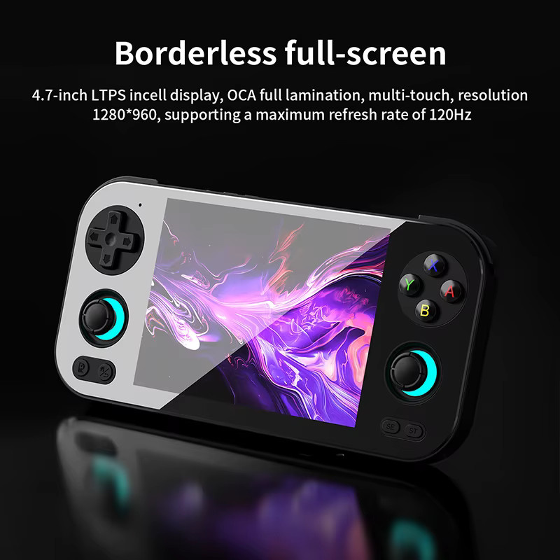 Anbernic RG476H Tragbare Spielekonsole in Purple mit 4,7 Zoll LTPS-Bildschirm, Unisoc T820 Prozessor und Android 13 System - Bild 2