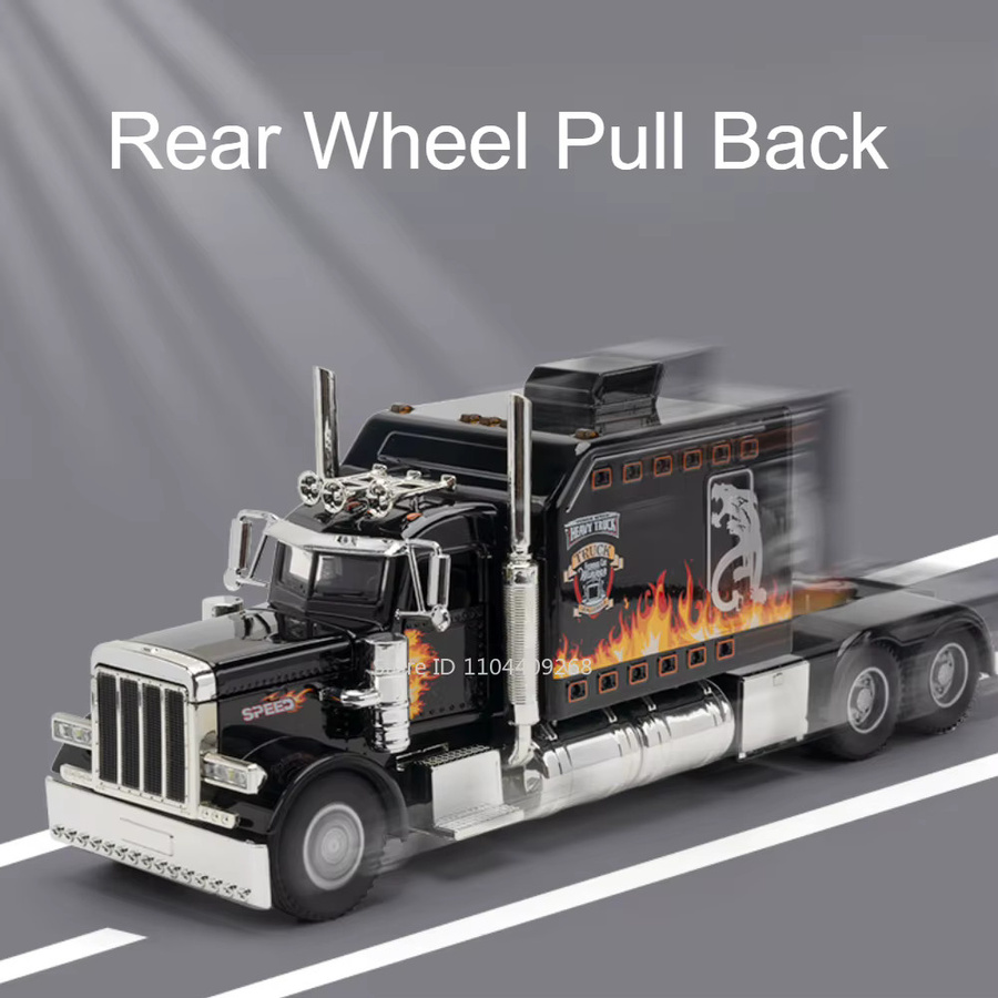 RMZ city Peterbilt 389 LKW-Spielzeug, Gehtraktor, 1:24, Metall, Licht und Sound - Bild 2