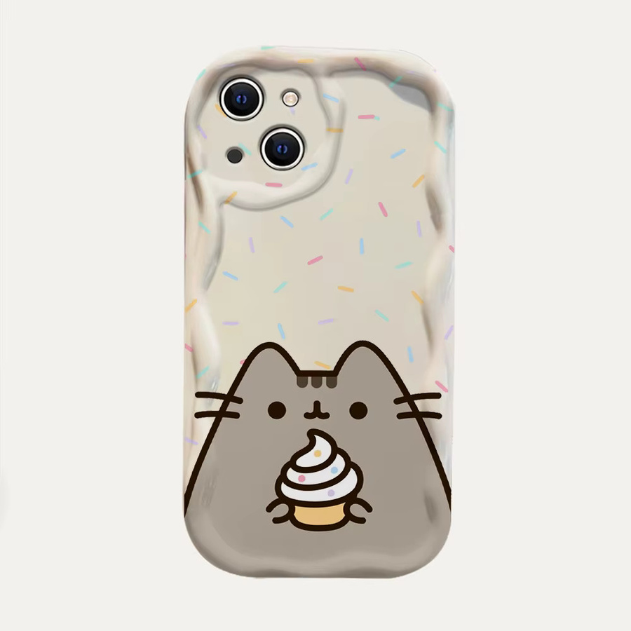 Pusheen Cat 3D Wave Silikonhülle für iPhone Modelle in Multicolour - Bild 2