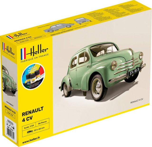 Heller Renault 4 CV Starter Kit, Modellauto, 1:24 - Bild 1