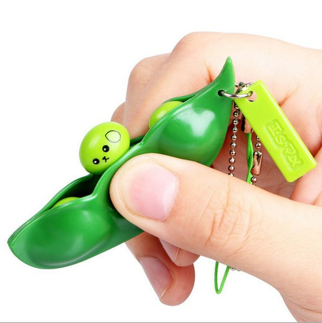 XSL jiamei Schlüsselanhänger, Squeeze Erbse Sojabohnen Edamame, Unisex - Bild 1