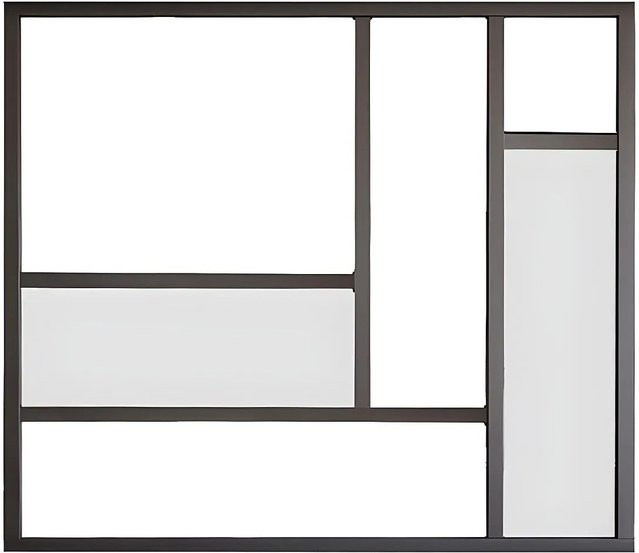 Vente-unique Glaswand Elexia Schwarz Breite: 150 cm - Bild 1