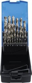 BGS HSS Spiralbohrer-Set aus Edelstahl, 25-teilig, Ø 1 - 13 mm, Silber - Bild 1