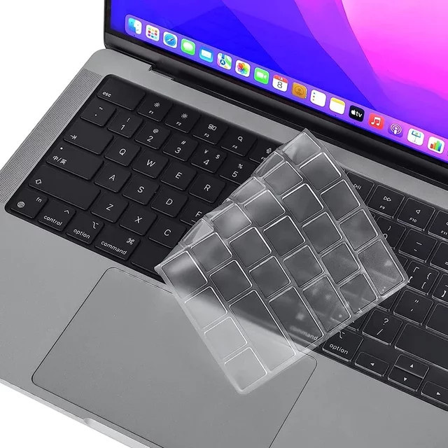 Transparente Tastaturabdeckung für Apple MacBook Air 15 Zoll, MacBook Pro 14 Zoll und 16 Zoll sowie MacBook Neo zur Tastatur zum Schutz - Bild 1