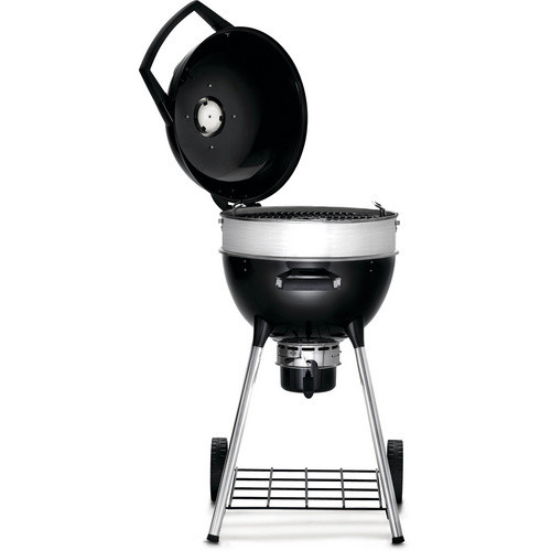 Napoleon PRO Kugelgrill Holzkohlegrill in Schwarz mit Thermometer und Rädern - Bild 3