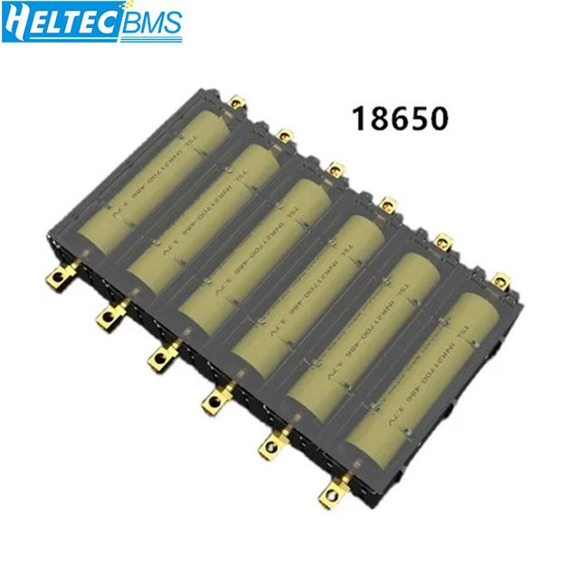 ecoflypower Spleißbares Batteriefach für 21700 und 18650 Akkus mit lötfreiem Lithium-Batteriekastenhalter und Hochstrom-Kupfersäule - Bild 1