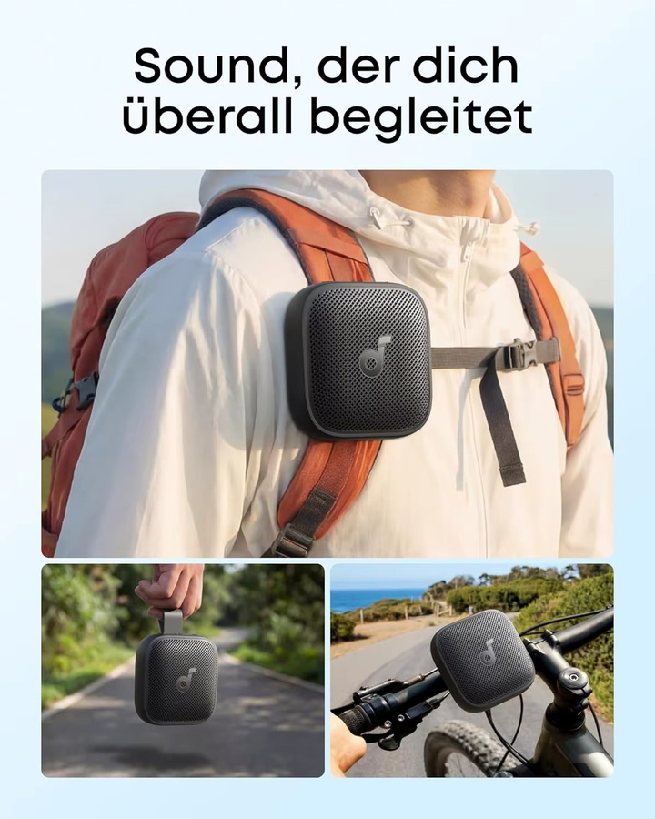 Anker soundcore Boom Go 3i Tragbarer Bluetooth Lautsprecher mit 15W Sound, RGB Lichtshow und IP68 Wasserschutz, Schwarz - Bild 4
