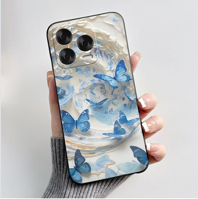 Handyhülle mit süßem Katzen-Design aus weichem Silikon für ZTE Blade V70 Vita und Nubia V70 Design in Schwarz - Bild 1