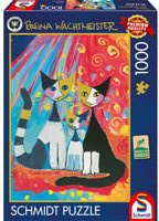 Rosina Wachtmeister Glückliche Katzenfamilie Puzzle von Schmidt Spiele, 1000 Teile - Bild 1