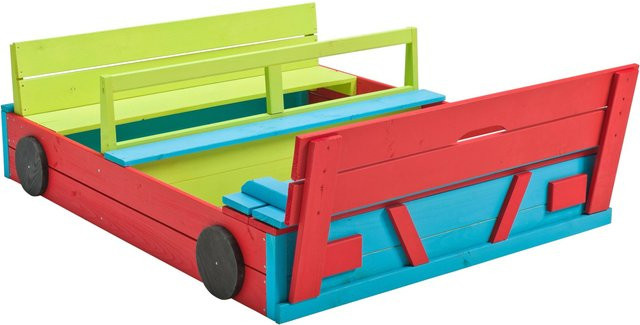 SwingKing Sandkasten Auto farbig B: 120 cm, T: 100 cm - Bild 1