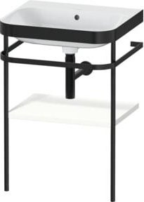 Duravit Möbelwaschtisch-Kombi Happy D.2 Plus in Weiß Matt mit Konsole, B: 57,5 cm, T: 49 cm - Bild 1