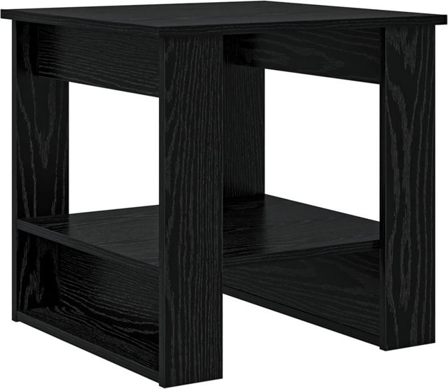 vidaXL Couchtisch in Schwarz und Eichen-Optik, modern und rechteckig, B/T/H: 51 x 50 x 50 cm - Bild 1