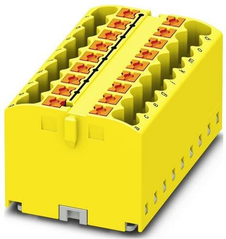 Phoenix Contact Verteilerblock Gelb 8er-Set mit Schraubanschluss - Bild 1