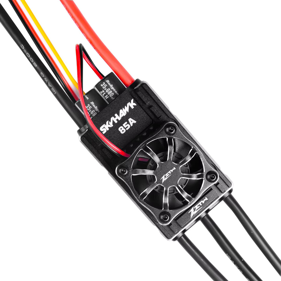 ZTW Skyhawk 85A ESC, bürstenlose Geschwindigkeitsregelung, Schwarz - Bild 2