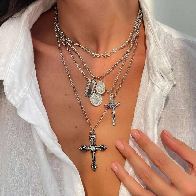 PuRui Anhänger Set, Messing, Zirkonia, Silber, Damen - Bild 1