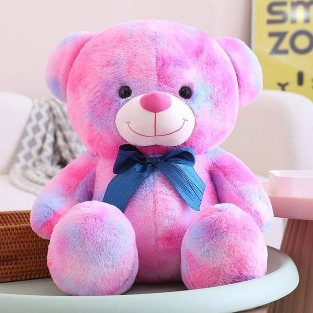Schöner Wohnen Regenbogen Bunter Plüsch Bär, Stofftier, Braun, Rosa / Pink, Bunt / Mehrfarbig, 1-teiliges Set - Bild 1