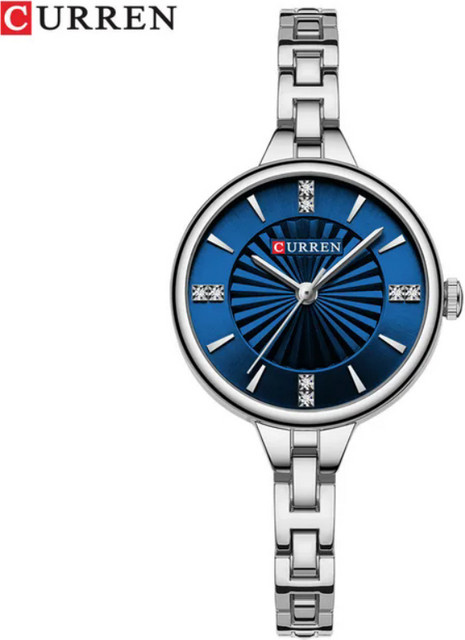 CURREN Armbanduhr, Quarzuhr, Edelstahl, Blau, Damen - Bild 1