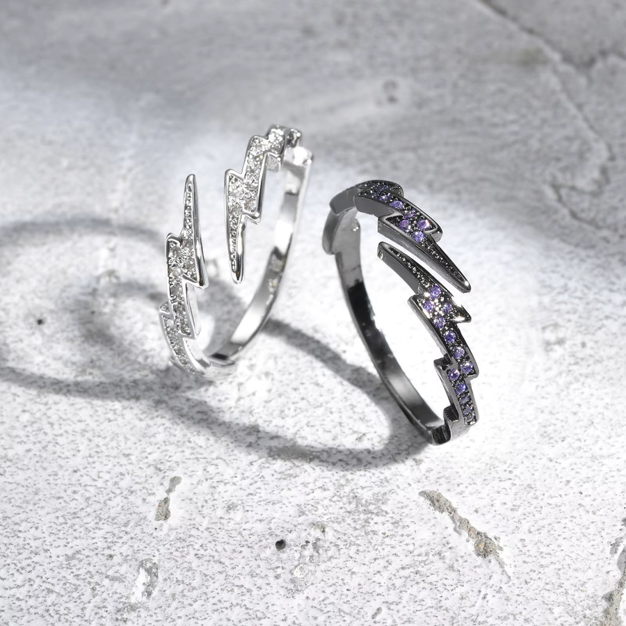 mprainbow Ring, Metall, Silber, Zirkonia, Herren - Bild 2