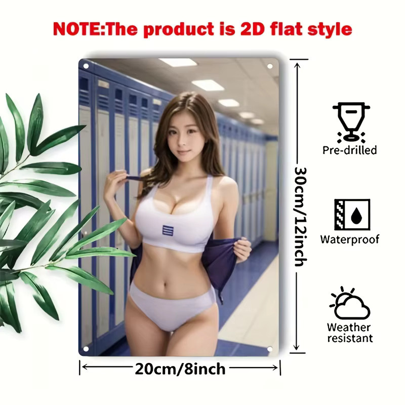 CIFBUY ProBody Metall-Fitness-Kunstposter Wanddekoration in Mehrfarbig - Bild 4