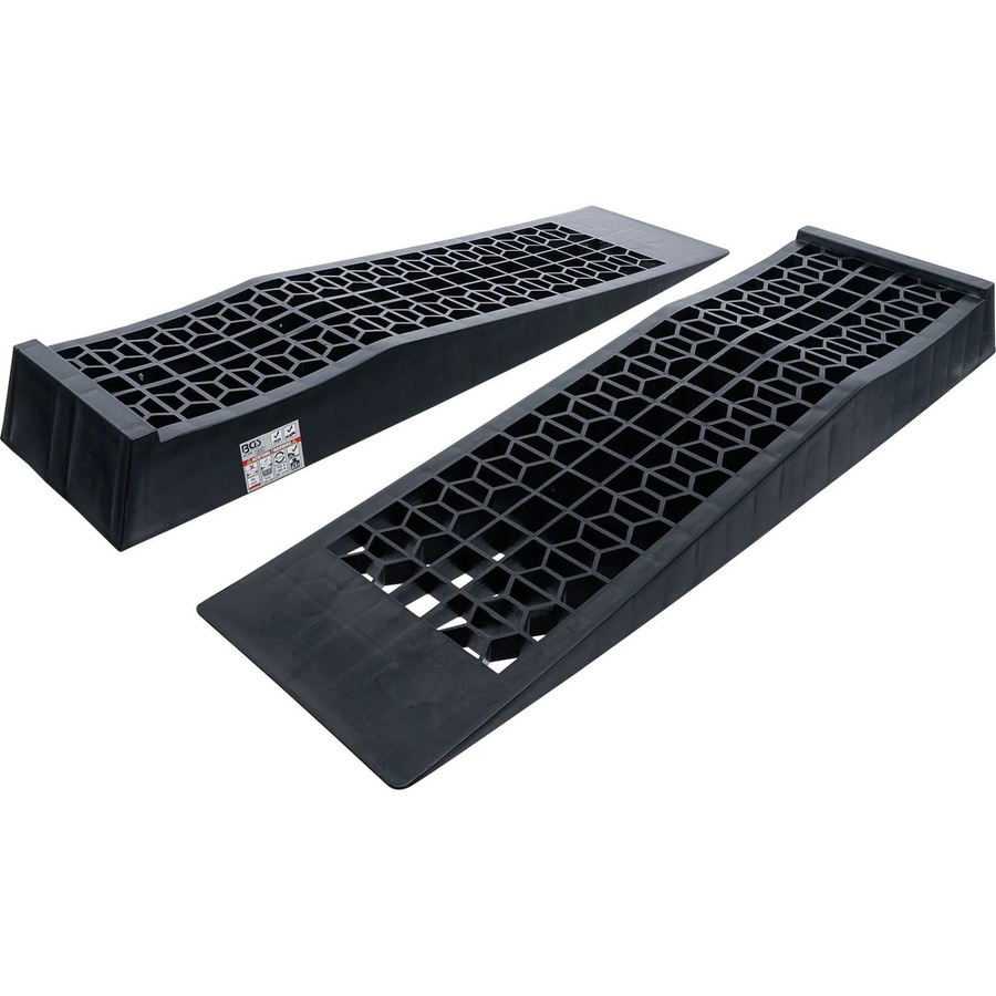 BGS Auffahrrampen-Set aus Kunststoff extra flach, 2-teilig, Schwarz - Bild 2