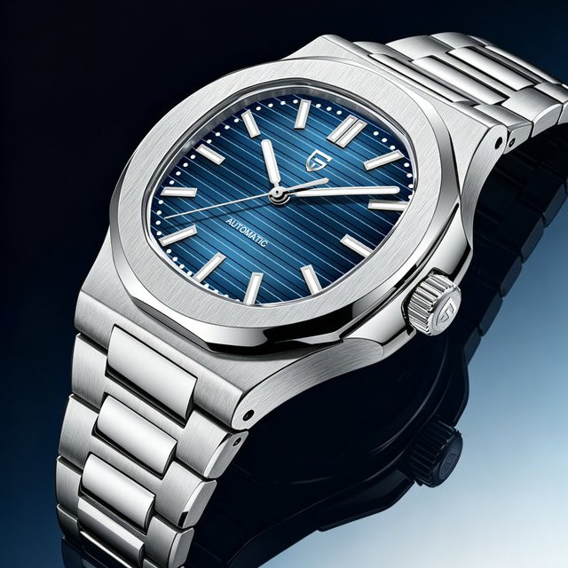 PAGANI DESIGN Armbanduhr, Automatik, Edelstahl, Weiß, Saphirglas, Herren - Bild 1