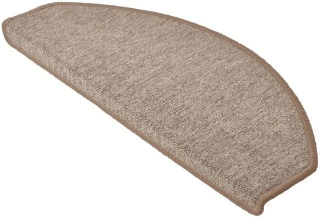 Beautissu ProStair XXL Treppenstufenmatten aus Polypropylen, 15 Stück, Farbe: Sand, Halbrund, B: 65 cm, T: 28 cm - Bild 1