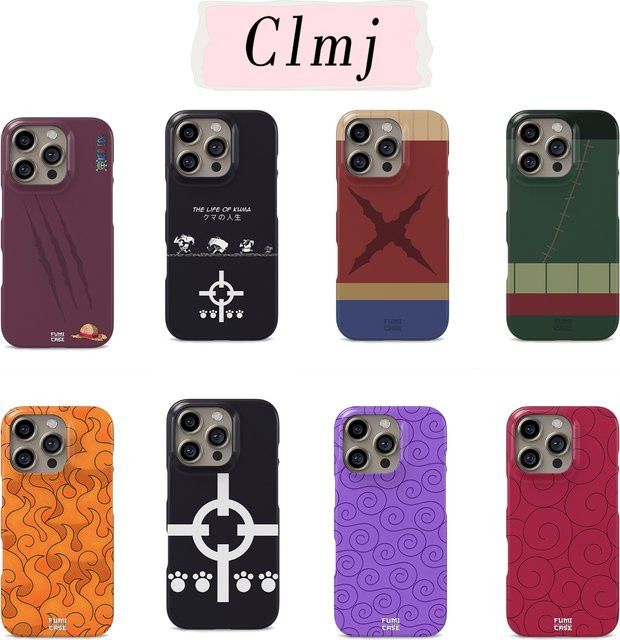 Bandai Japanische Anime L-Luffy Logo Handyhülle für iPhone 17 16 15 14 13 12 11 Pro Max Plus XR XS Max mit doppelschichtiger Abdeckung - Bild 1